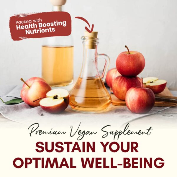 Suplemento vinagre de manzana vegano 120 cápsulas Zealthy Life