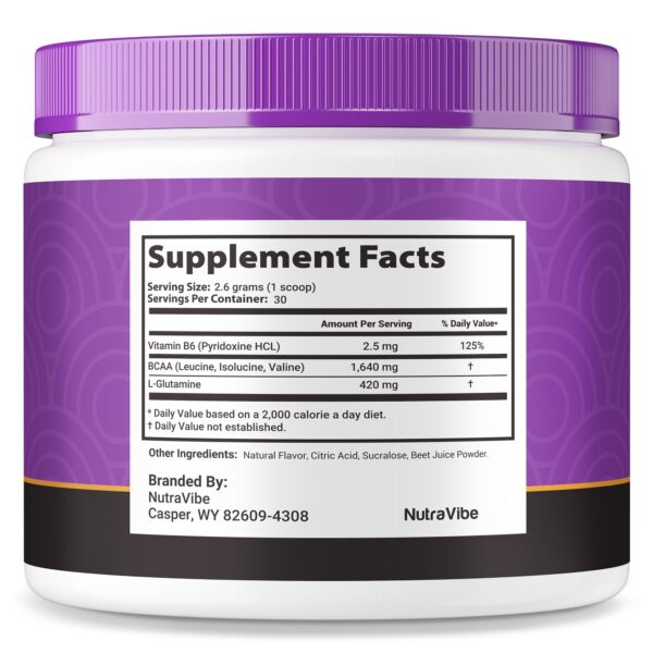 Etiqueta del envase Purple Burn Pro