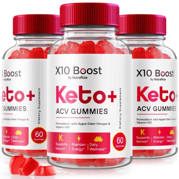 Gomitas X10 Boost Keto ACV paquete 180 unidades para adelgazamiento