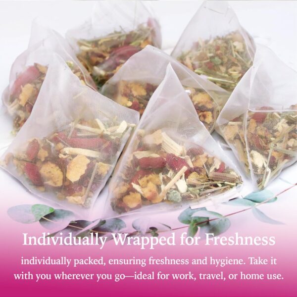 Frontal caja de té LEAFROOT para apoyo hormonal en mujeres