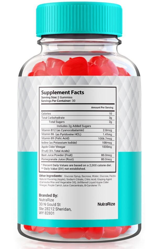 Envase Clean Keto ACV gomitas 60 count