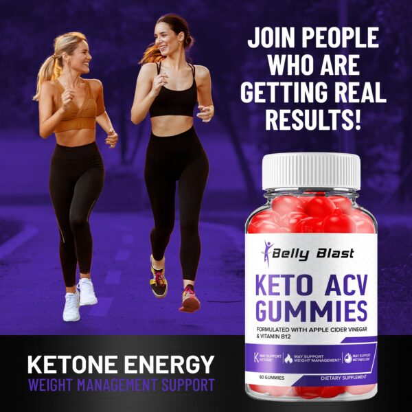 Tabla nutricional Gomitas Keto ACV Belly Blast