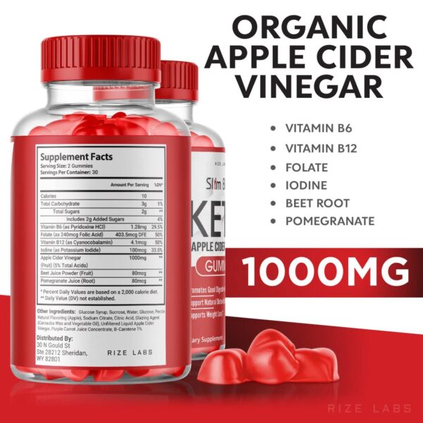 Gomitas ACV Keto Slim Blaze 120 unidades paquete doble