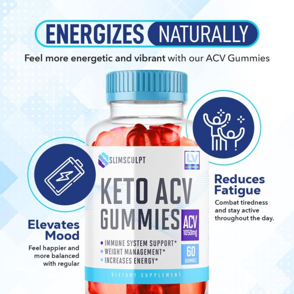Frasco gominolas Slimsculpt Keto para dieta keto y ACV