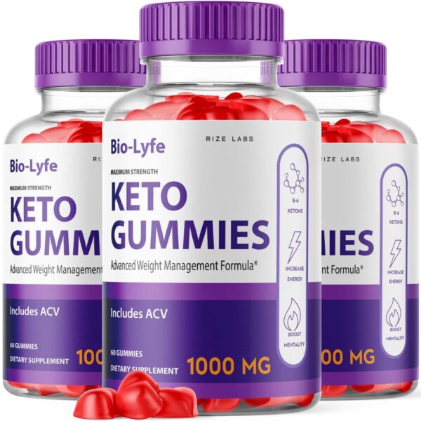 Gomitas BioLyfe Keto ACV paquete 180 gomitas