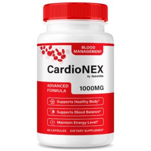 Frasco suplemento CardioNEX para circulación y corazón saludable