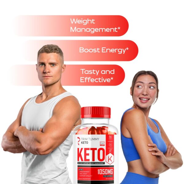 Suplemento Trim Tummy Keto ACV gomitas 1050MG