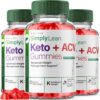 Paquete de 3 gomitas Simply Lean Keto ACV rize labs