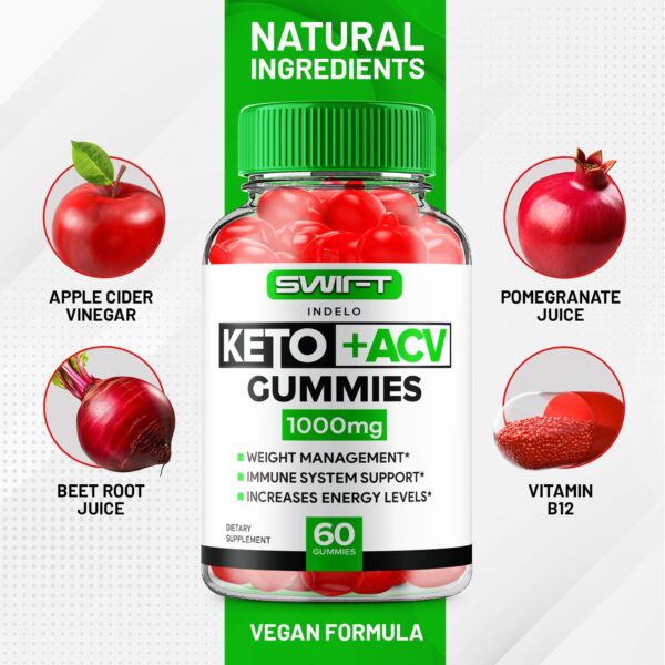 Suplemento de vinagre de sidra de manzana Swift Keto Gummies ACV