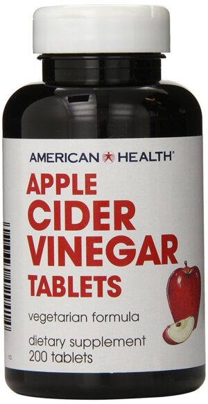 Paquete de tabletas de vinagre de sidra American Health