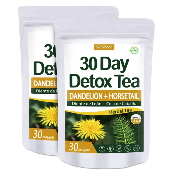 Paquete té detox diente de león Herbmood 30 días