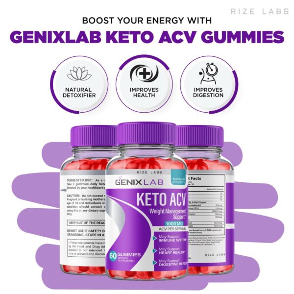 Suplemento Genix Lab Keto ACV para acelerar metabolismo y quemar grasa