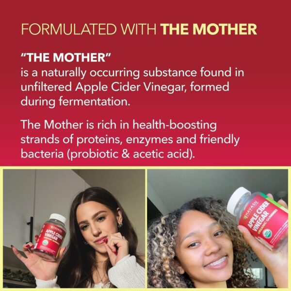 Suplemento gomitas vinagre de manzana para metabolismo saludable