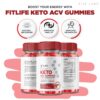 Gomitas FitLife Keto ACV paquete lateral detalles