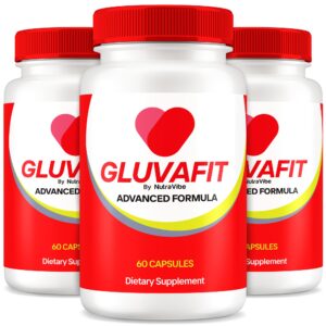 Paquete de tres botellas cápsulas Gluvafit favorable para circulación