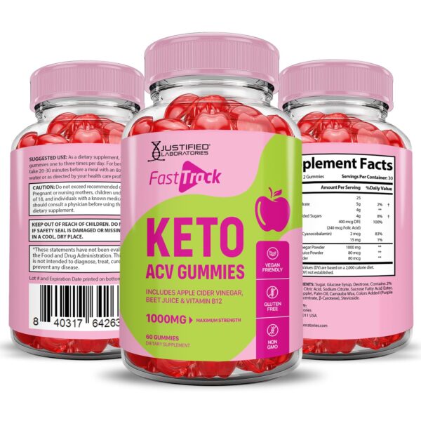 Fast Track Keto ACV gomitas no GMO y sin ingredientes artificiales