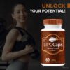 Caja con cápsulas Lipocaps naturales Keto fitness