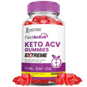 Paquete de gomitas Fast Active Keto ACV 2000mg Justified Laboratories