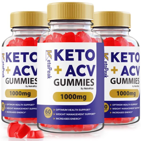 Gomitas KetoPeak Keto ACV para pérdida de peso y grasa abdominal