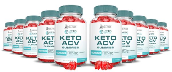 Paquete de gominolas Keto Genesis Keto ACV sabor vinagre sidra de manzana y granada
