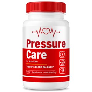 Frasco de cápsulas NutraVibe Pressure Care 60 unidades