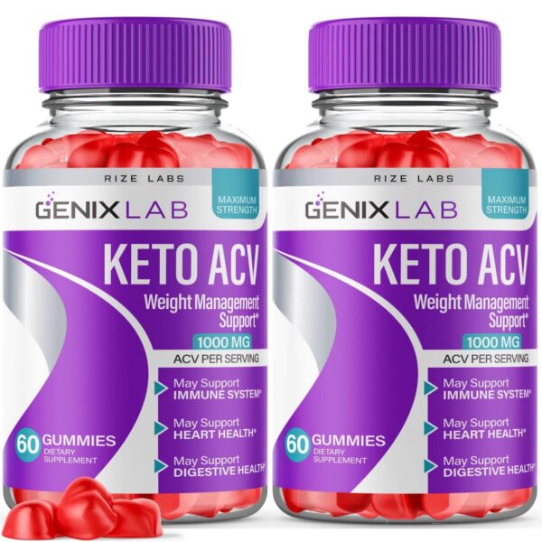 Genix Lab Keto ACV Gummies para pérdida avanzada de peso y energía