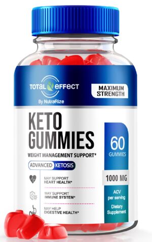 Total Effect Keto Gomitas con vinagre sidra manzana 60 unidades