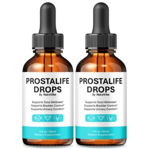Version 1.0.0 Paquete de 2 gotas NutraVibe ProstaLife para vitalidad masculina