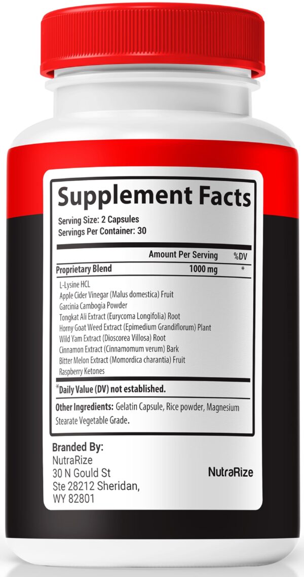 Frasco de cápsulas Glycowize NutraRize 60 unidades