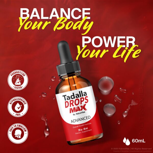 Paquete de 5 botellas Tadalla Drops Max energía