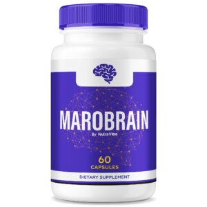 Version 1.0.0 Frasco de NutraVibe Marobrain con etiqueta frontal