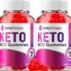 Keto Drops gomitas ACV paquete doble para control de peso