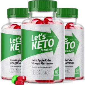 Lets Keto gomitas vinagre sidra manzana paquete 3 x 60 unidades