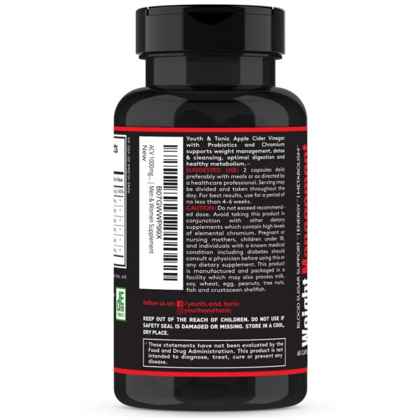 Youth & Tonic cápsulas para perder peso y detox corporal