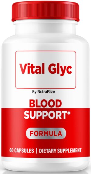 Frasco Vital Glyc cápsulas para soporte de salud sanguínea y energía