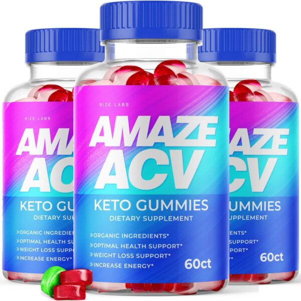 gomitas keto rize labs amaze acv vinagre manzana orgánico