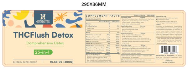 Porciones del polvo detox preparadas