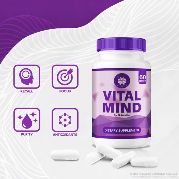 Paquete de 3 Vital Mind para claridad mental y productividad