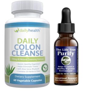 Life Tree Purify cápsulas para limpieza intestinal natural y detox