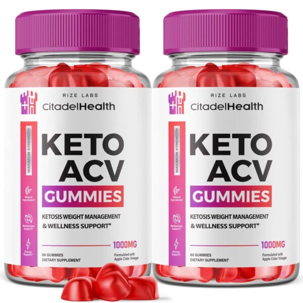 Gomitas keto Citadel Health con vinagre de sidra de manzana paquete 2