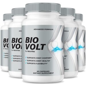 Frasco de cápsulas Biovolt soporte articular para movilidad y flexibilidad