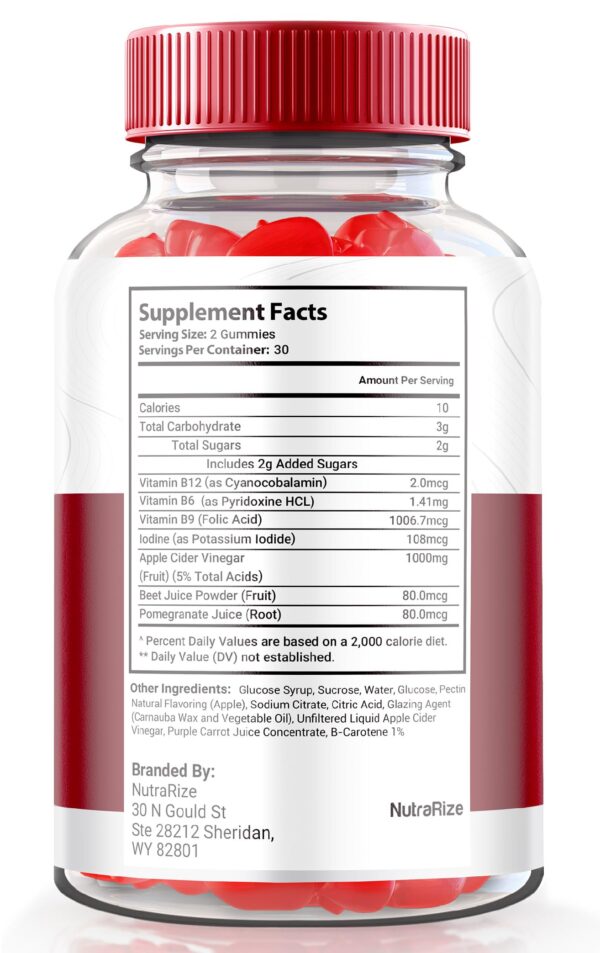 Frasco Gomitas ACV Keto Formavita Nutrition 60 unidades