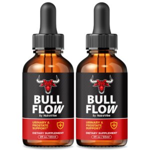 Gotas Bull Flow de NutraVibe para vitalidad y energía diaria.