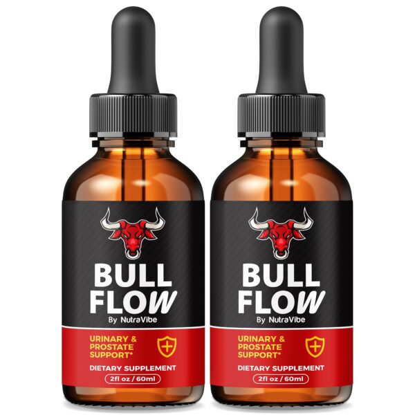 Gotas Bull Flow de NutraVibe para vitalidad y energía diaria.