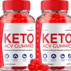 Empaque gomitas Leap Keto ACV para control de peso y cetosis