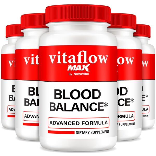 Vitaflow Max paquete de 5 soporte equilibrio sanguíneo y salud