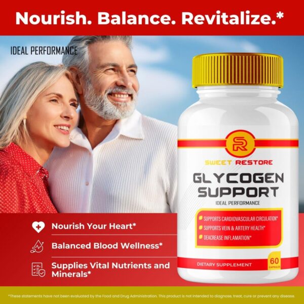 Suplemento natural Sweet Restore cápsulas paquete doble