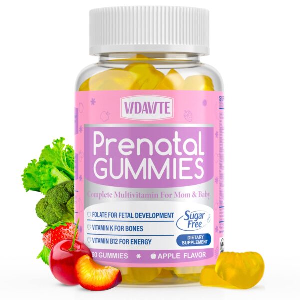 Gomitas VIDAVITE para limpieza de hígado y vitaminas prenatales
