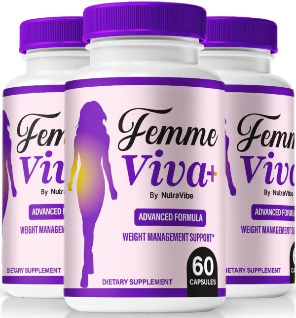Frasco Femme Viva+ cápsulas naturales para salud