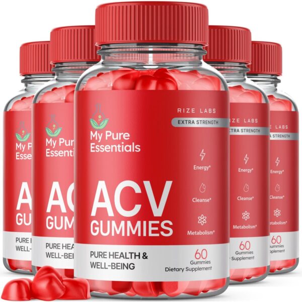 Paquete de gomitas rize labs My Pure Essential ACV Keto 300 unidades